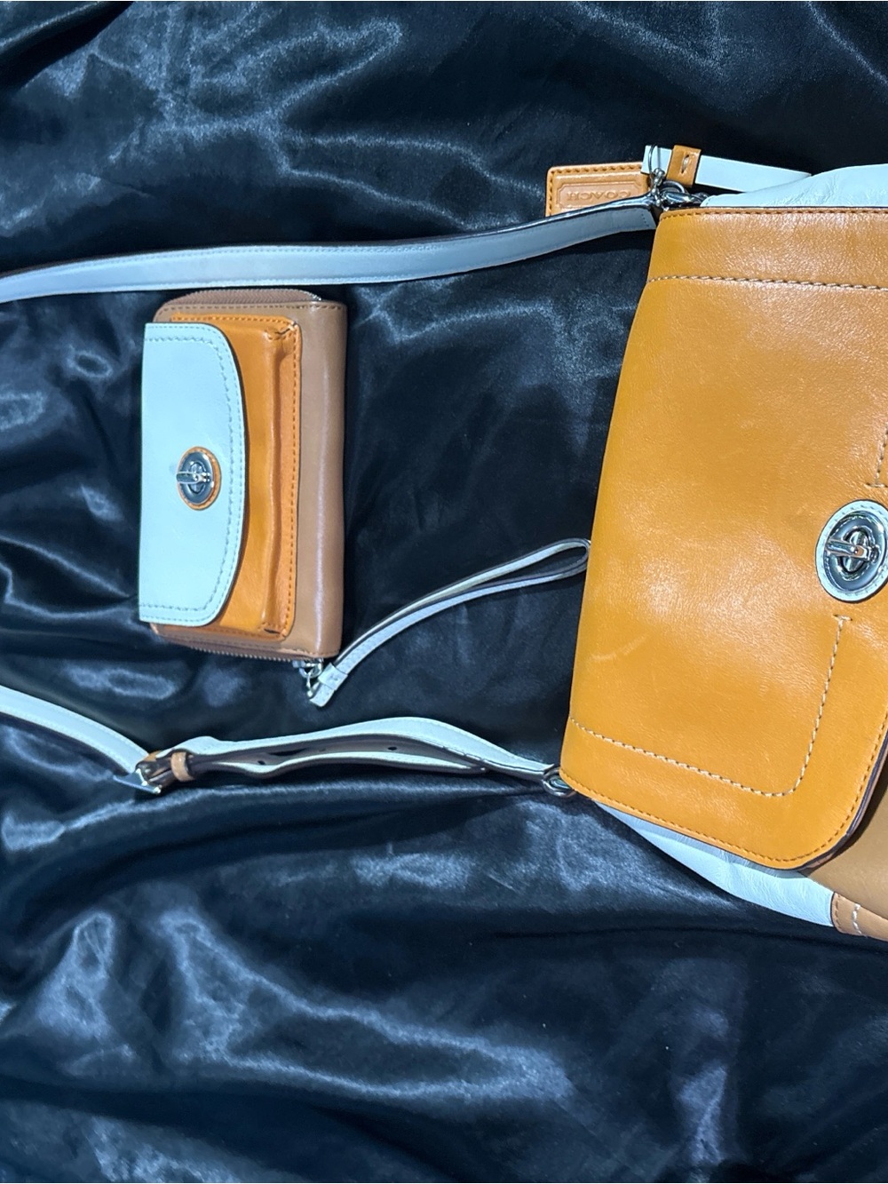 Coach Park Colorblock Leather Turnlock Crossbody Bag & Wallet Set F24801